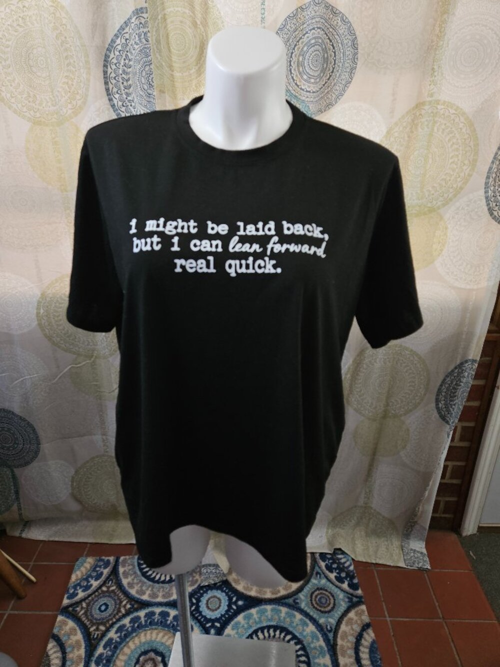 "I Might Be Laid Back..." Novelty Tee (US size 20W)